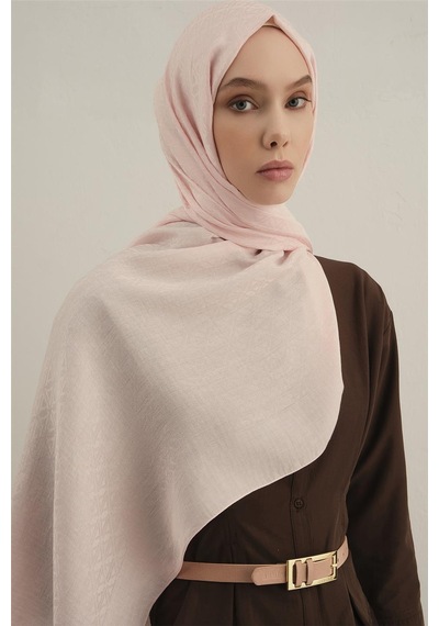 Armine Lyocell Naia Üçgen Monogram Şal 5 39 Pembe
