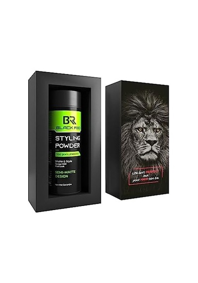 Black & Red Saç Şekillendirici Toz Wax Hacimli Ve Yarı Mat Görünüm - Semi Toz Wax - 20g