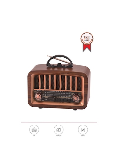 Torima D-57 Nostalji Radyo Kablosuz Bluetooth Hoparlör