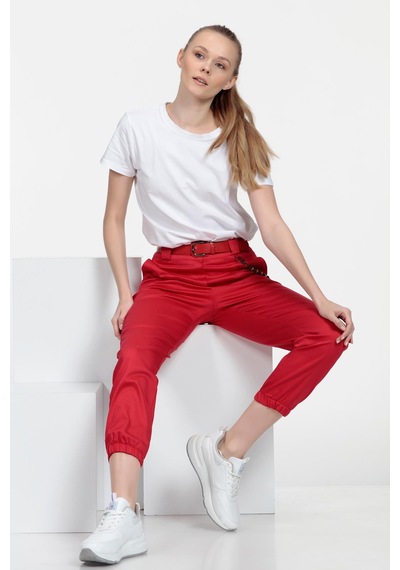 Jogger Pantolon Kırmızı
