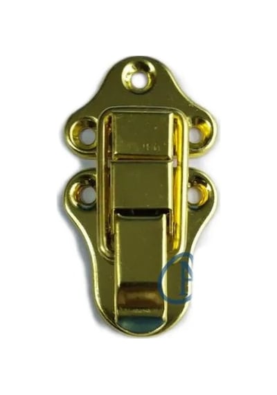 Cntma Sandık, Kutu Klipsi, Ön Kilidi - 72x40mm, Altın, 100 Adet Diğer