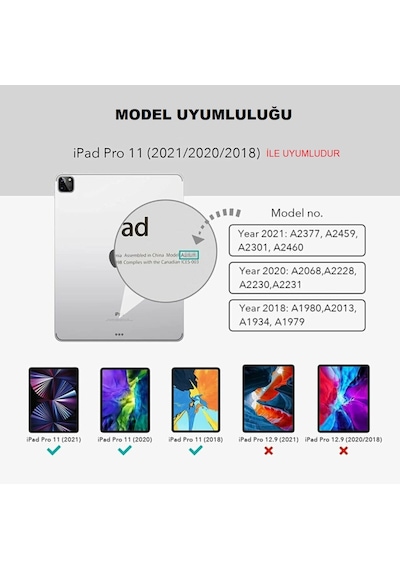 Apple Uyumlu iPad  Pro 11 3. Nesil 2021 İnce Nano Ekran Koruyucu