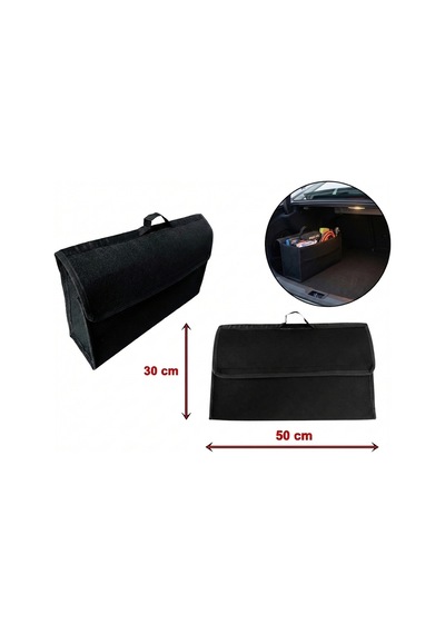 Halı Bagaj Çantası Avadanlık Düzenleyici Organizer 30x50cm Siyah