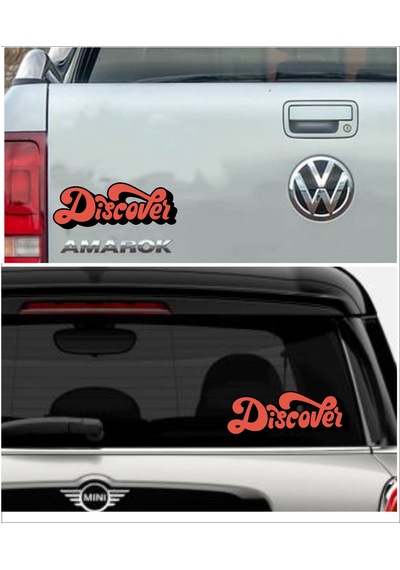 Discover Sticker - 4x4 Off Road Adventure Kamp Avcı Sticker - Araba Oto Cam Karavan Motosiklet Sticker - 00050 12x4 Cm