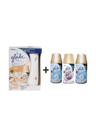 Glade Otomatik İpeksi Vanilya + Lavanta Ferahlığı + 2'li Temizliğin Ferahlığı 4 x 269 ML