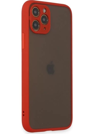 Newface Apple İphone 11 Pro Kılıf Montreal Silikon Kapak - Kırmızı