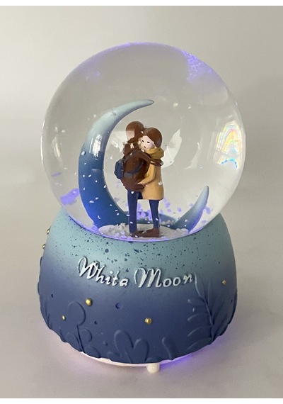 White Moon - Beyaz Ay Işıklı Ve Müzikli Kar Küresi 53752713