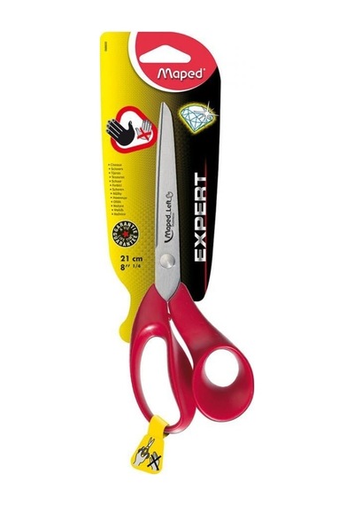 Maped Sol El Makası 21 Cm 8 İnç Kırmızı Renk