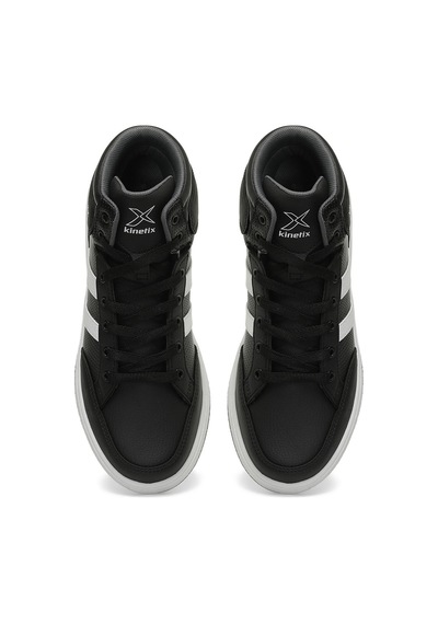 Kinetix Kort Pu Hı 4pr Siyah Unisex High Sneaker Siyah-beyaz-grı Siyah - Beyaz