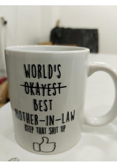 Dünyanın En İyi Kayınvalide Kupası - Komik World's Best Mother İn Law Seramik Bardak 325ml Beyaz - Çok Renkli Dünyanın En İyi Kayınvalide Kupası - Komik World's Best Mother İn Law Seramik Bardak 325ml Beyaz - Çok Renkli