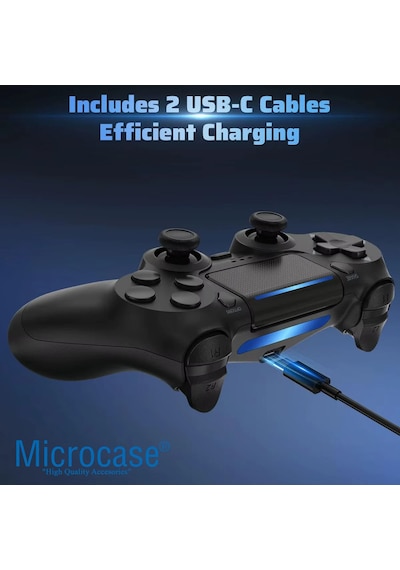 Microcase Ps 4 Joystick Tablet Telefon Pc Uyumlu Titreşimli Oyun Kolu - Al4894 1 Adet
