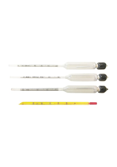 Aek-tech 3'lü Set Termometreli Alkol-metre 0-40-70-100 N11.335