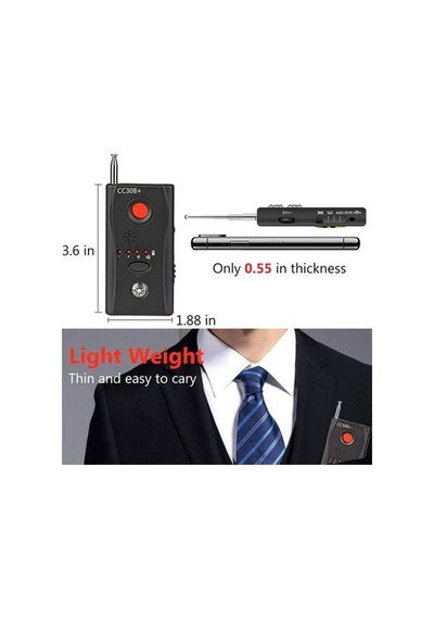 Ganzhoushop Wifi Tam Sinyal Rf Radyo Kamera Dedektörü Dalga Cc308 Aralıklı Gy - Kablosuz Sinyal Algılama Cihazı