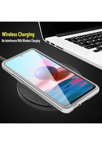 Xiaomi Redmi Note 10S 360 Kilif Seffaf Ön Arka Korumali Silikon 532887746