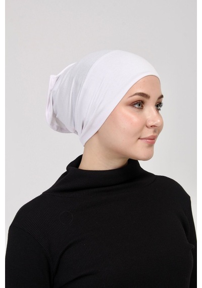 Pratik Tesettür Boru Bone Beyaz