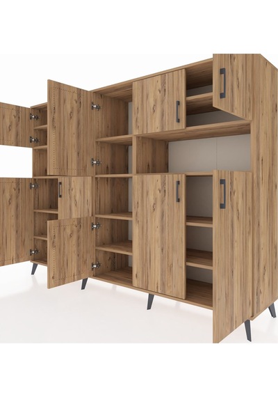 Hyperion Dolap 14 Raflı 10 Kapaklı 220x44x163 Çam-çam Çam-çam Hyperion Dolap 14 Raflı 10 Kapaklı 220x44x163 Çam-çam Çam-çam