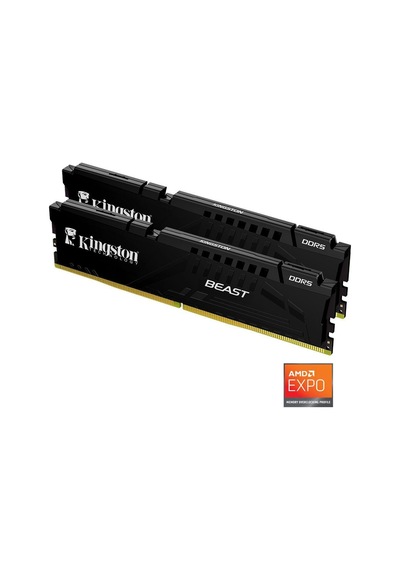 Kıngston 64gb 2x 32gb Ddr5 6000mhz Cl36 Dual Kıt Pc Ram Beast Expo Kf560c36bbek2-64tr