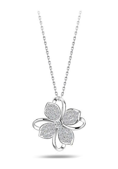 Brezza Lusso Jewelry Gümüş Dört Yapraklı Yonca Kadın Kolye (325345676) 45 CM