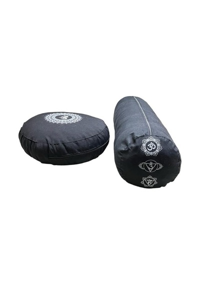 Mandala Meditasyon Minderi & Bolster Minderi Siyah 2024 Siyah
