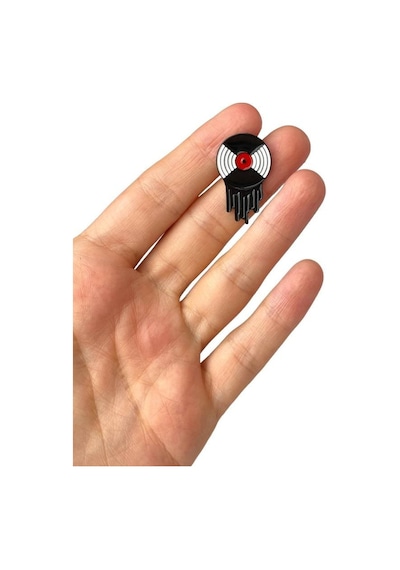 Dj Plak Hediyelik Rozet Çok Renkli