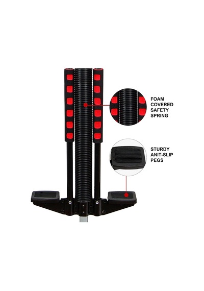 Pogo Stick - Yaylı Zıplama Çubuğu, Çocuk Ve Gençler İçin Denge Ve Eğlence Ekipmanı 7 Yaş Ve Üzeri