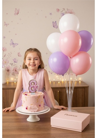 Işıltılı Pembe Taşlı Kelebekli Rakam Pasta Mumu & Balon Stand Seti - Prenses Konsept Doğum Günü Süsleme Tüm Yaşlar 45662526 Işıltılı Pembe Taşlı Kelebekli Rakam Pasta Mumu & Balon Stand Seti - Prenses Konsept Doğum Günü Süsleme Tüm Yaşlar 45662526