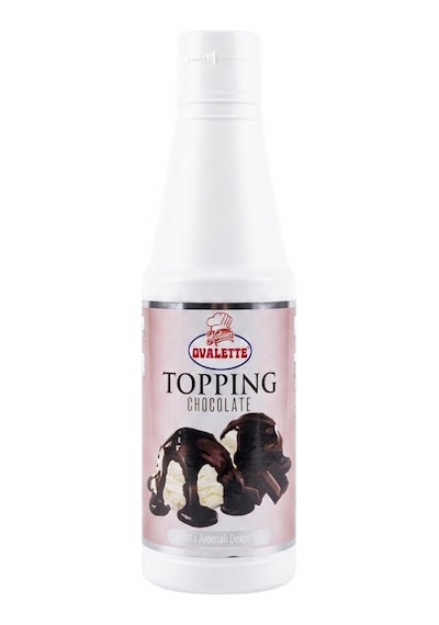 Topping Çikolatalı Sos 1 Kg Waffle, Pancake, Tatlı Ve İçecekler İçin Yoğun Çikolata Aromalı Topping