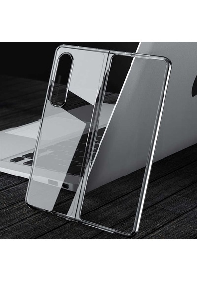 Galaxy Z Fold 3 Kılıf Zore Kıpta Metal Görünümlü Ince Kılıf