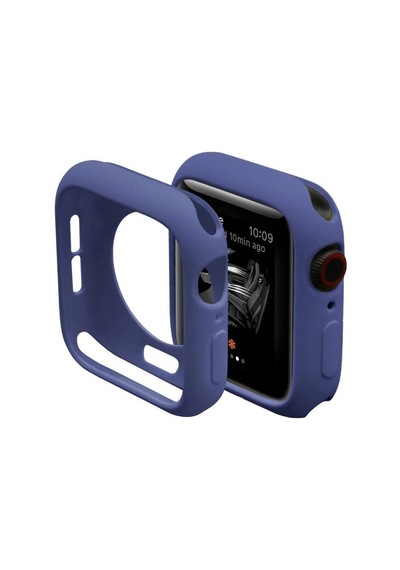 Apple Watch Uyumlu   42mm Silikon Alt Kasa - Mavi