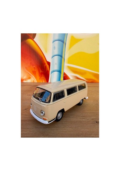 Volkswagen Otobüs T2 Diecast Model Araba Volkswagen Minibüs Krem