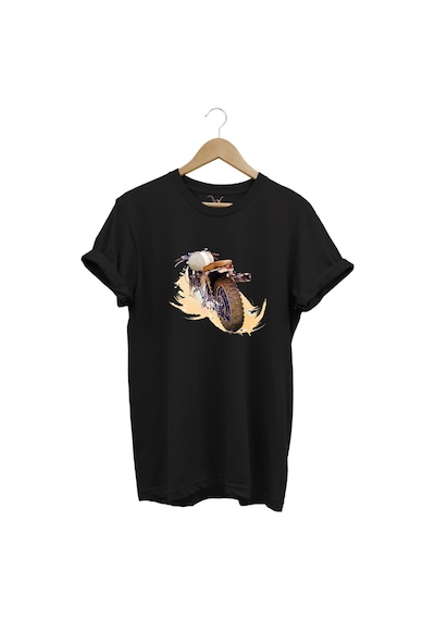 Klasik Motorsiklet Baskılı Vintage Old Motor %100 Pamuk Regular Fit Bisiklet Yaka Siyah T-shirt Siyah Klasik Motorsiklet Baskılı Vintage Old Motor %100 Pamuk Regular Fit Bisiklet Yaka Siyah T-shirt Siyah
