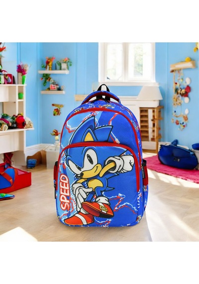 Erkek İlkokul Ortopedik 3'lü Set Kalemlik Beslenme Çanta Model 4