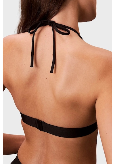 Calvin Klein Logolu Bağlamalı Üçgen Bikini Üstü Lv00q61222ub1 Bayan Bikini Üstü Lv00q61222 Ub1 Siyah