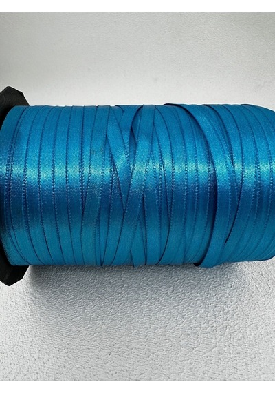 Paşateks 6 Mm Saten Kurdela-10 Metre- Mavi
