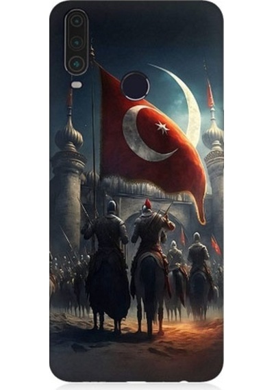 General Mobile Gm 10 Uyumlu Tulpar Bayrak Ve Kale Desenli Silikon Kılıf