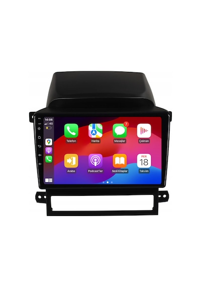 Chevrolet Captiva Araç Multimedya Android Ekran Carplay Double Teyp 2+32 9" 06-10 Black Cadence Utd