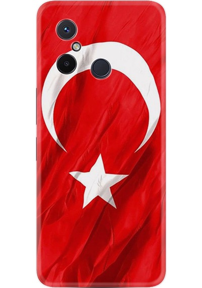 Xiaomi Redmi 12C Kılıf Resimli Desenli Baskılı Silikon Şanlı Türk Bayrağı 4 1401