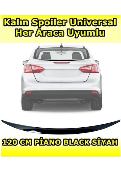 Cıtroen Celysee  uyumlu Pianoblack Spoiler 120 cm