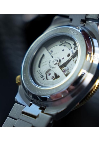Citizen Tsuyosa Shore Coral Red Nj0234-58x Otomatik Erkek Kol Saati Metalik Gri