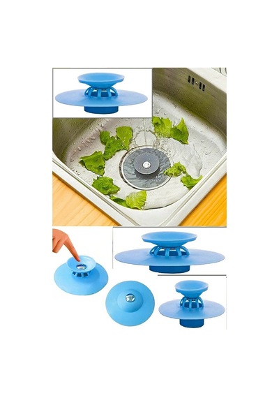 Mutfak Evye Lavabo 2 Kademeli Dokunmatik Lavabo Tıkacı Silikon Çok Renkli