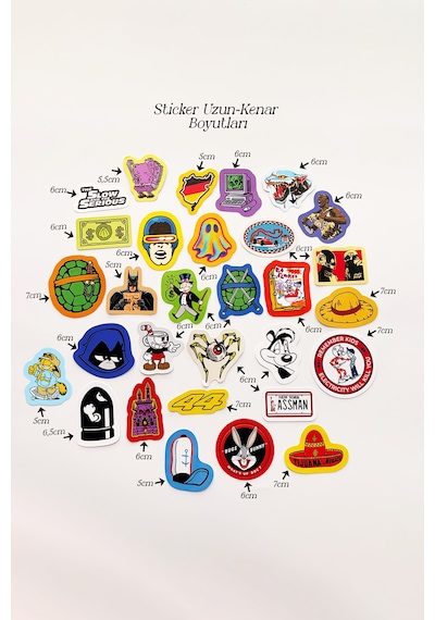 The Dump Iv Eğlenceli Sticker Koleksiyonu 30 Parça Laptop Telefon Termos Etiket Seti