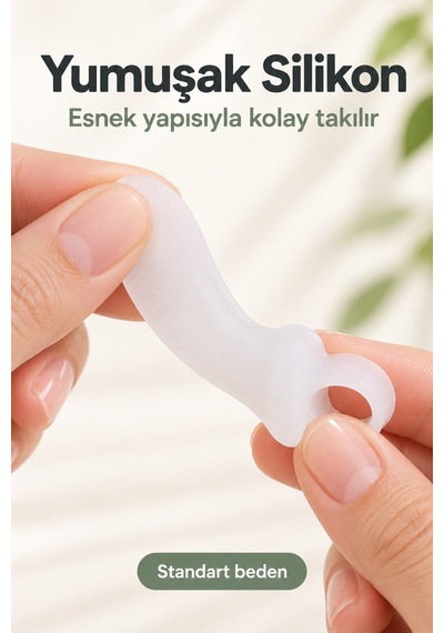 Ayak Serçe Parmak Bunyon Koruyucu Silikon Makaralı 2li Set