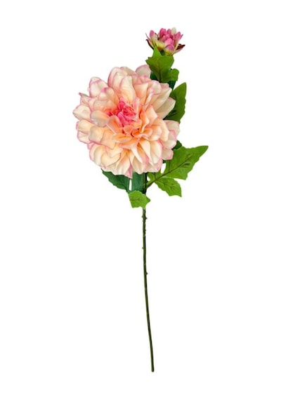 Yapay Çiçek Krizantem Pembe Tek Dal Tomurcuklu 65 17cm Kumaş Çiçek Uzun Dal