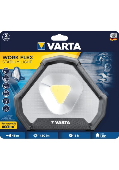 Varta Work Flex Stadium Light + Şarj Kablosu Çok Renkli