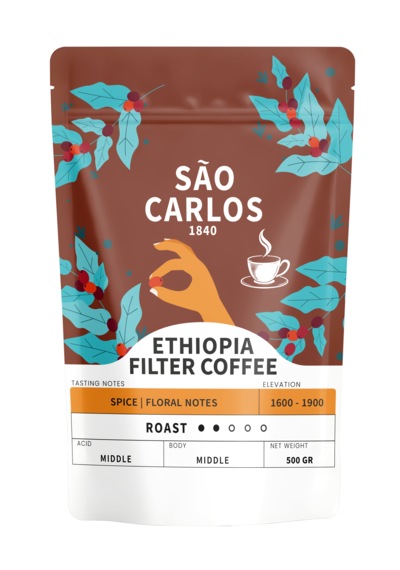 Ethiopia Filtre Kahve 500 Gr Etiyopya Lekempti Single Origin Öğütülmüş