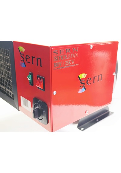 Sern Fı 25 Elektrikli Fanlı Isıtıcı 25kw 380v 2 Kademeli Termostatlı