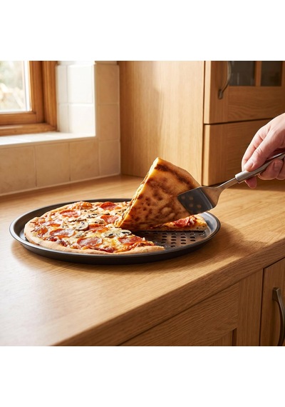 Fırın Ustası Karbon Çelik Pizza Tepsisi 32 Cm Diğer