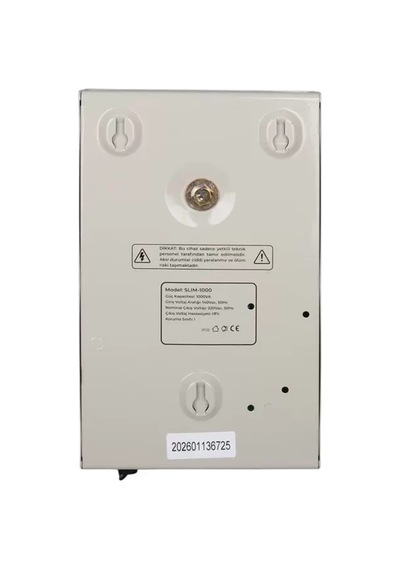 Hubrendy Sh Powermaster Slım-1000 Otomatik 1000va Kombi Voltaj Regülatörü İngiliz Fişli Ve Evrensel