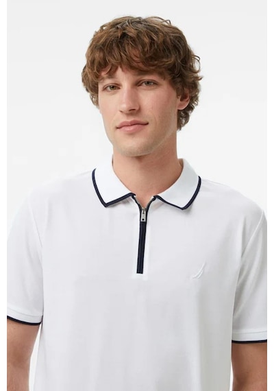 Nautica Erkek Beyaz Regular Fit Polo Yaka T-shirt-14587