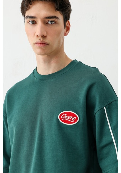 Oversize Baskılı Eşofman Takım V90-21 Çok Renkli